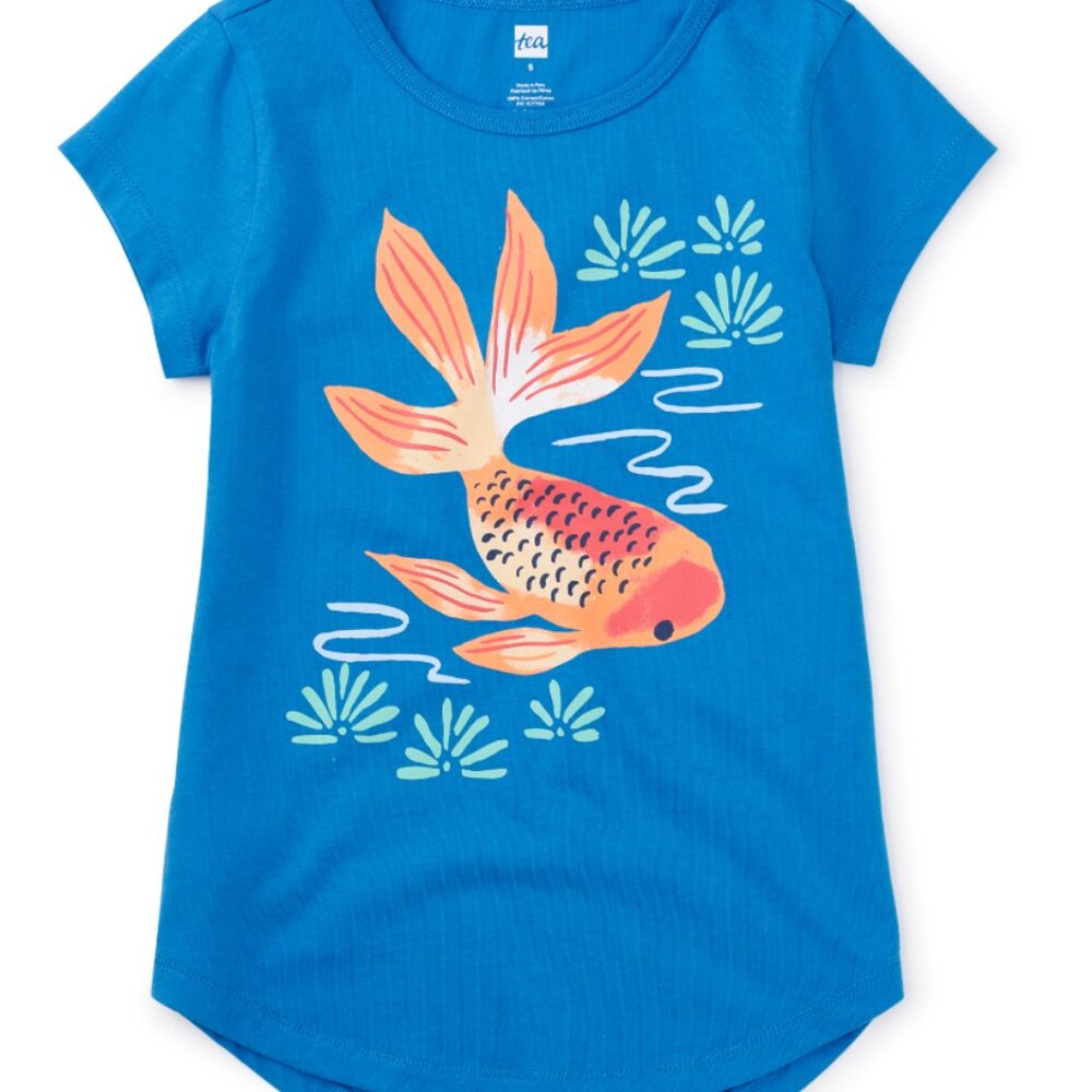 Tea Collection Girls Coy Koi Fish Tunic Top